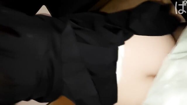 A Japanese college girl has a beautiful pussy that is worthy of being licked by a king