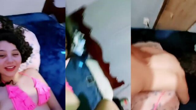 A young and pretty woman has an intense sex session with her partner