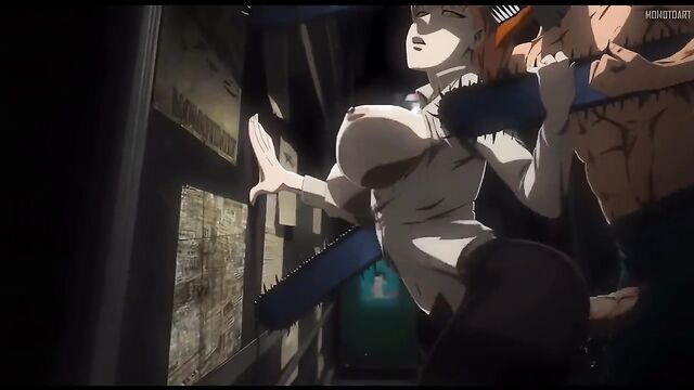 Makima’s birthday cake surprise with Chainsaw Man power in a steamy scene