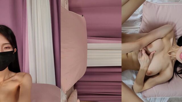 Korean girlfriend gets mad for leaking creampie