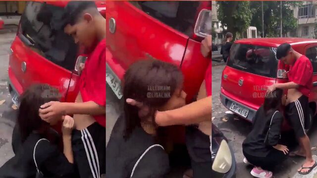 A super gostosa putinha Kalili making a hot blowjob