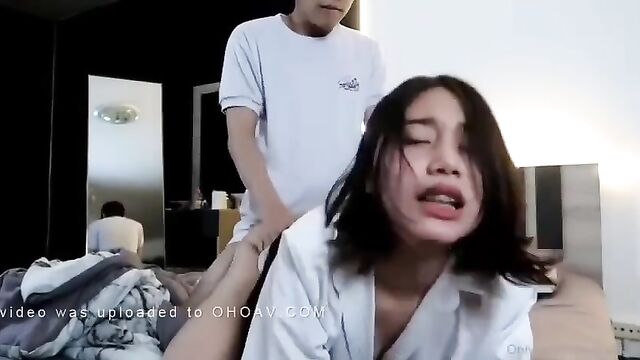 Asian couple enjoys passionate sex on camera - OnlyFans
