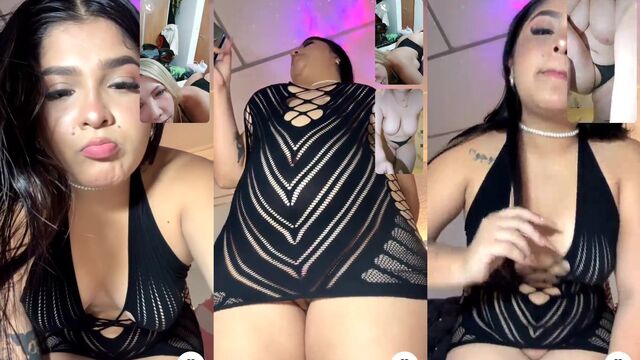 Hot live show with a stunning Arabian stepmom, full of passion!