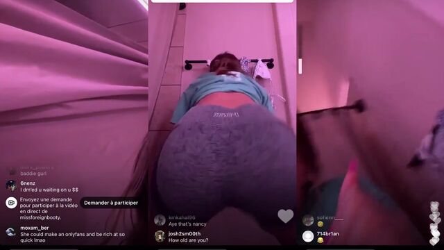 Hot twerk sexy dance video with a fat ass white girl