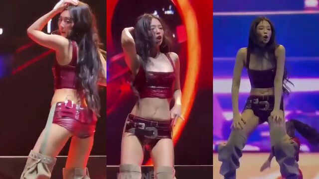 Korean idol Jennie Kim shows her sexy body in black underwear