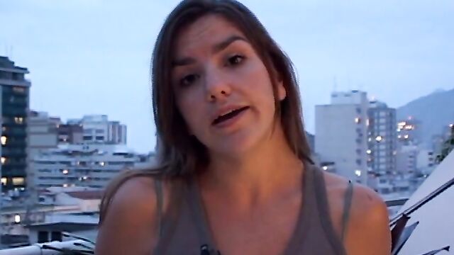 Making of sensual photo shoot with Brazilian models