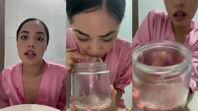 Nasty Latina throws up on BBC after deepthroat action