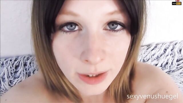 German JOI instruction - cum on my tits | Julia May