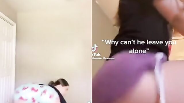 Thick chick twerks her ass with intense passion in heels