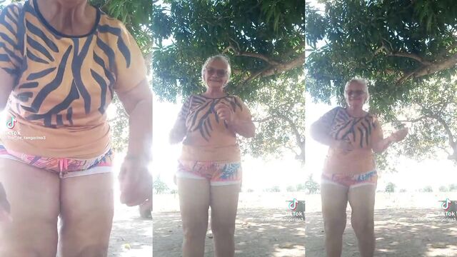 Hot granny action with a wonderful and delicious slut
