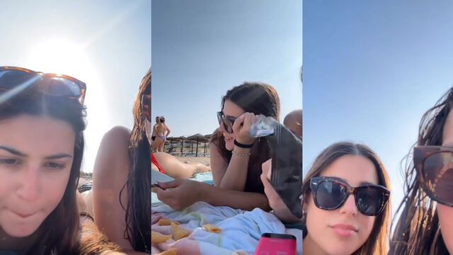 Bikini-clad Tetona shows her friends her big ass in a steamy TikTok live session
