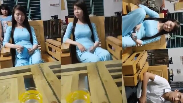Vietnamese beauty with small tits gets fucked hard