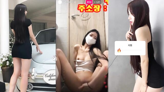 A hot Korean girl showcases her squirting pussy on Instagram
