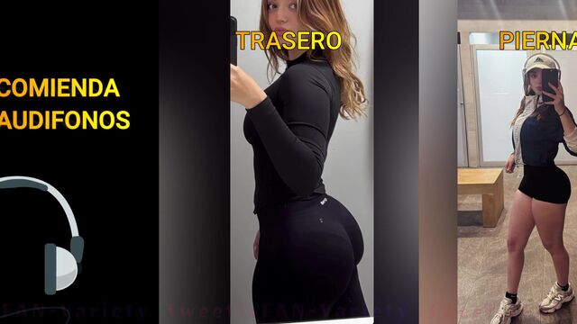 A hot streamer, NataliaMX, shows off her big boobs and ass