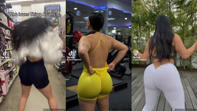 Juicy twerkin action with a seductive spin, showcasing curvy assets in motion