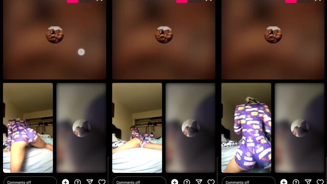 Khloea Marie shows off her big tits during an IG live stream