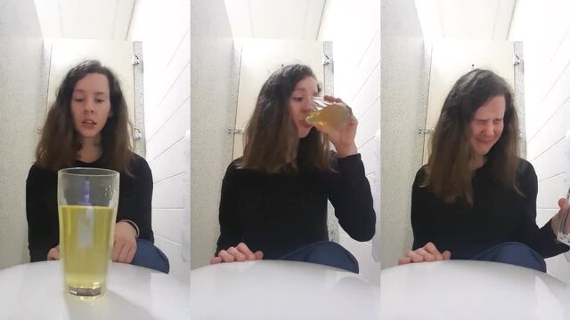 The girl became a toilet slave and had to drink urine and lick the floor