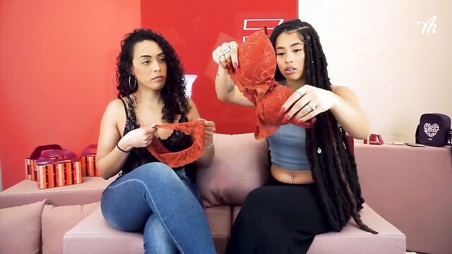 The cutest Youtuber tries on the smallest two-piece lingerie collection