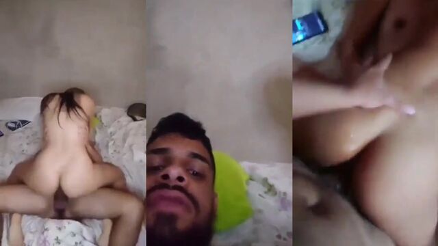 Leaked live video of a young and very naughty novinha getting fucked hard