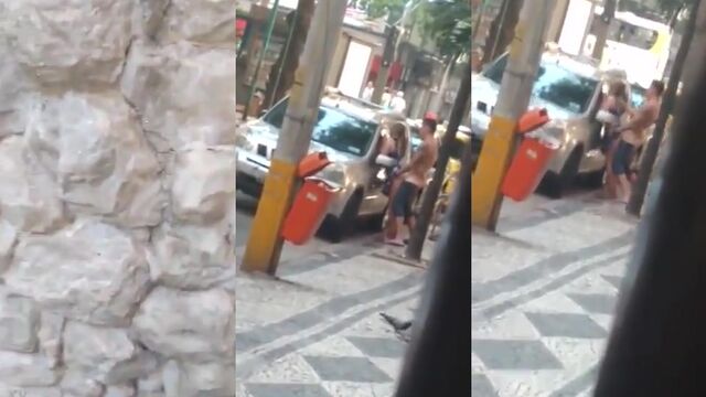The girl was caught with her ass hanging out while streaming online