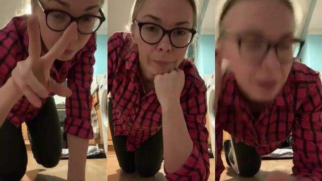 A woman is humiliated and forced to beg while being exposed