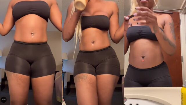 A juicy and thick ass is good for dancing, especially ebony beats