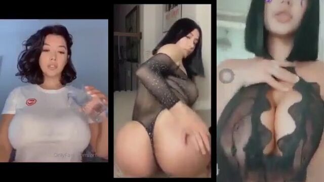 Hot Latina with huge tits cosplays as Marvel characters for a sexy show