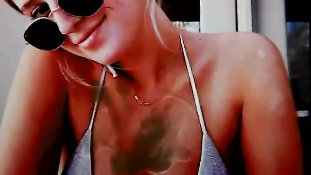 Millie Bobby Brown gets a cum tribute after giving a blowjob