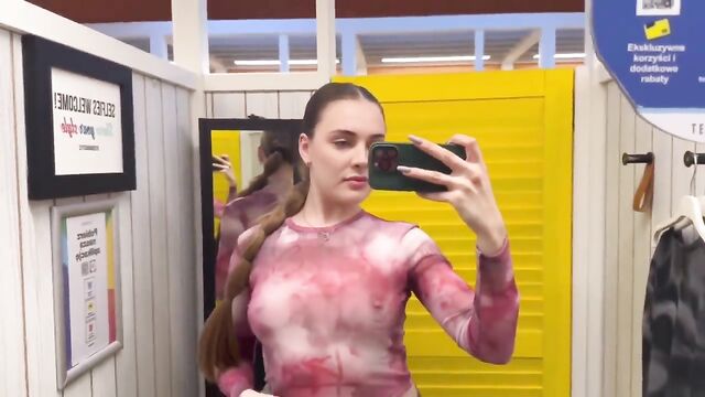 Trying on a see-through dress during a haul on YouTube can be quite the experience