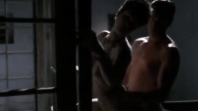 Elizabeth Berkley's wet and sweaty lesbian love scene in Cinemax's Skinemax