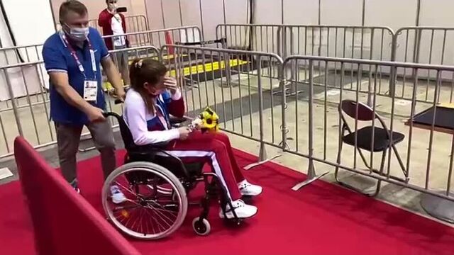 Марта Мартьянова после победы на Олимпиаде2020