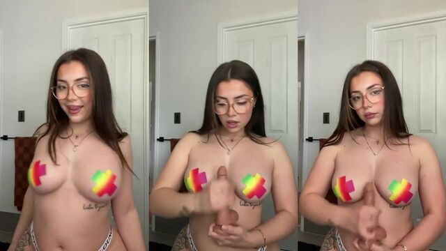 Lilith Cavaliere gets naughty with her big boobs and dildo