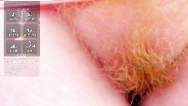 Redhead with pale skin gets her nipples pinched and squeezed hard