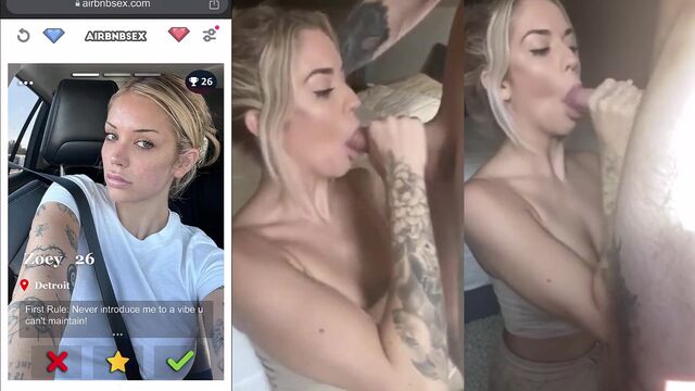 A young American couple fucks like bunnies after a hot Tinder date