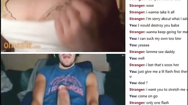Horny slutty Latina exposes herself on Omegle Leak