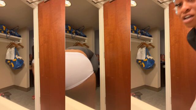 Twerking and booty bouncing with a juicy, slim thick ass