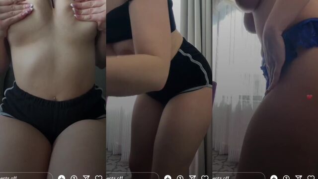Hot IG model shows off her perfect ass in action