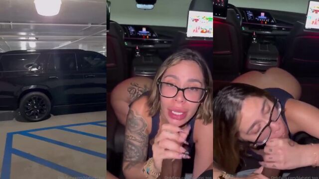 Gigi Bellagio and Patsy Rouge in a hot cock sucking scene