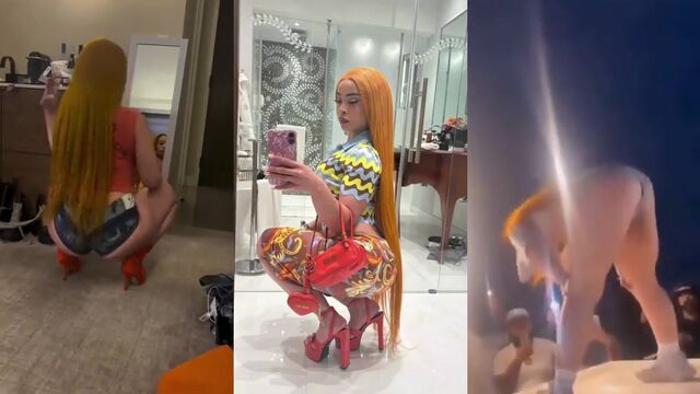AI generated Ice Spice cum tribute with intense pulsating action