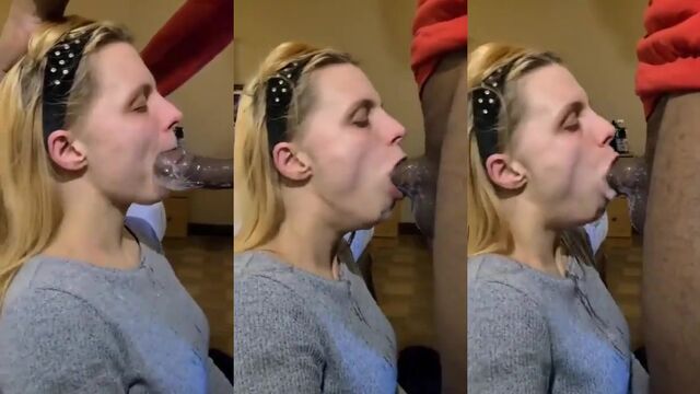 A toothless crackhead gives the best gumjob, deepthroat action around