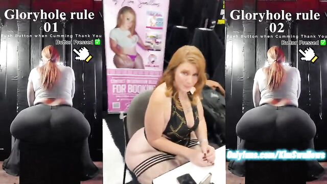 Hot dance with a thick girl and huge ass in glory hole