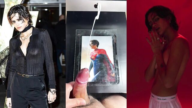 A man made cumshot tribute to his favorite actress