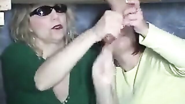 Mz Laney’s soles worshiped and pussy pounded on the milking table