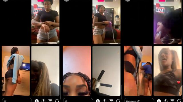 IG model shows off her perfect ass and twerks for fans live on Instagram