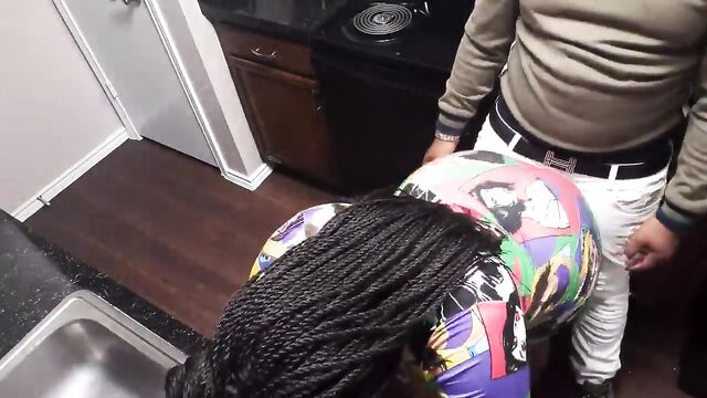 Dirty Diana shows off her huge black booty in thong underwear
