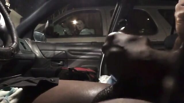 Public dick flashing with a horny MILF in irl action