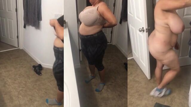 Chubby BBW enjoys getting her big tits and ass fucked hard