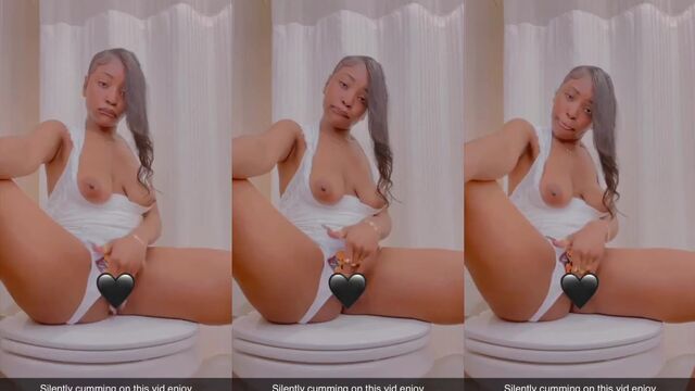 Black ebony teen gets her pussy torn up on the sink