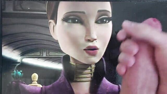 Natalie Portman’s Padme gets her pussy filled with cum