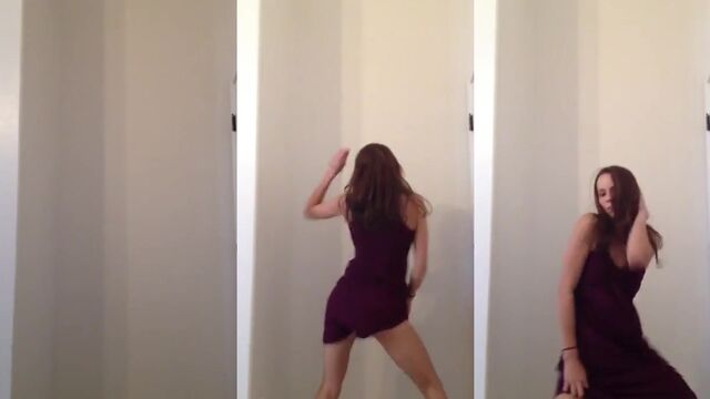 Skinny Latina Veronica Summers shakes her ass in a hot scene